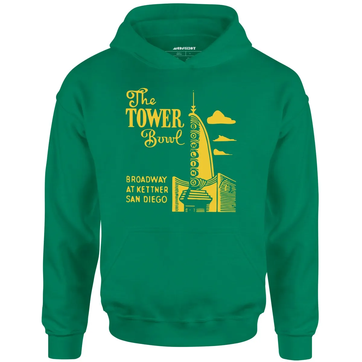 The Tower Bowl - San Diego, CA - Vintage Bowling Alley - Unisex Hoodie