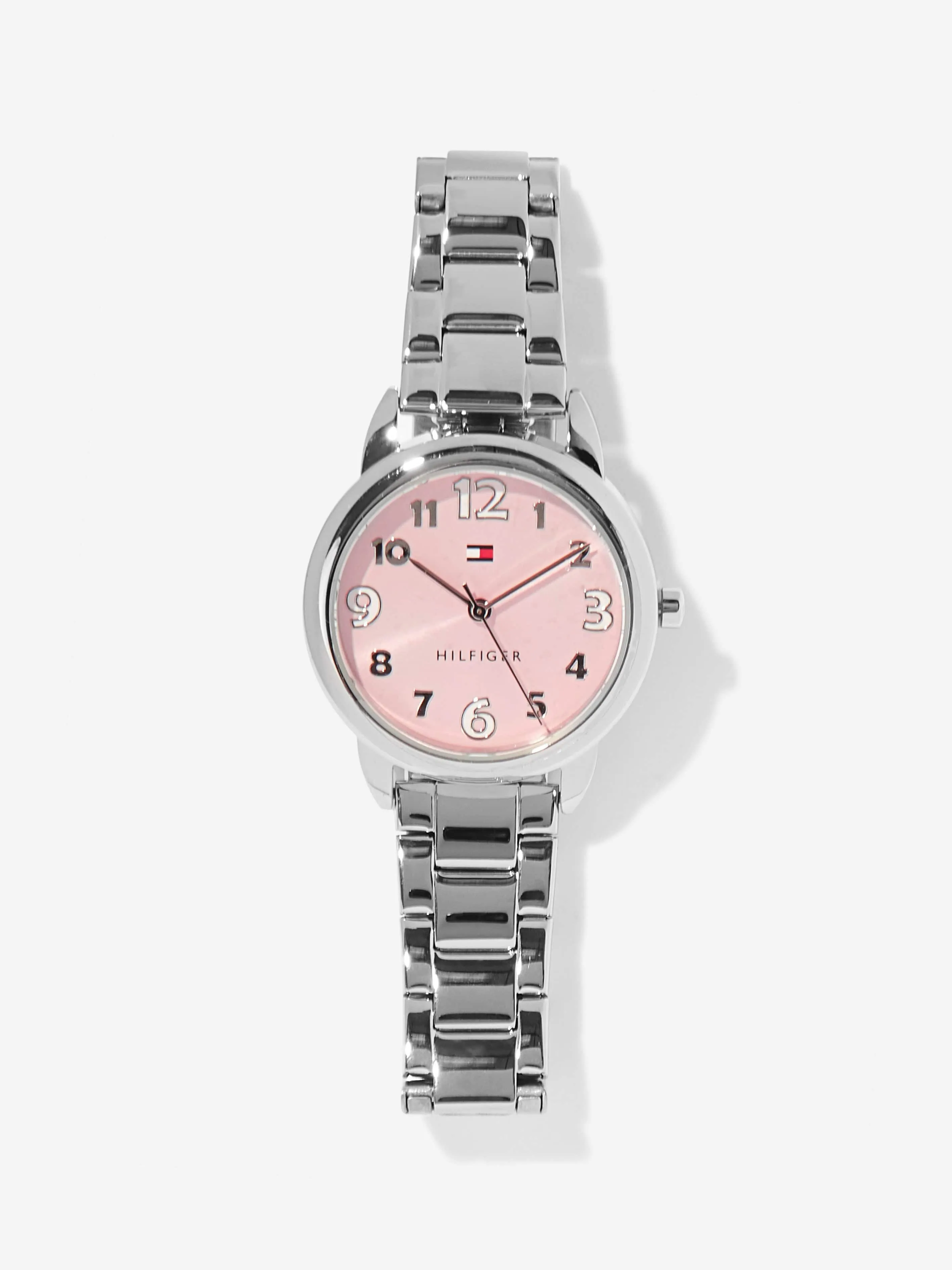 Tommy Hilfiger Girls Metal Strap Watch in Silver 34mm (One Size)