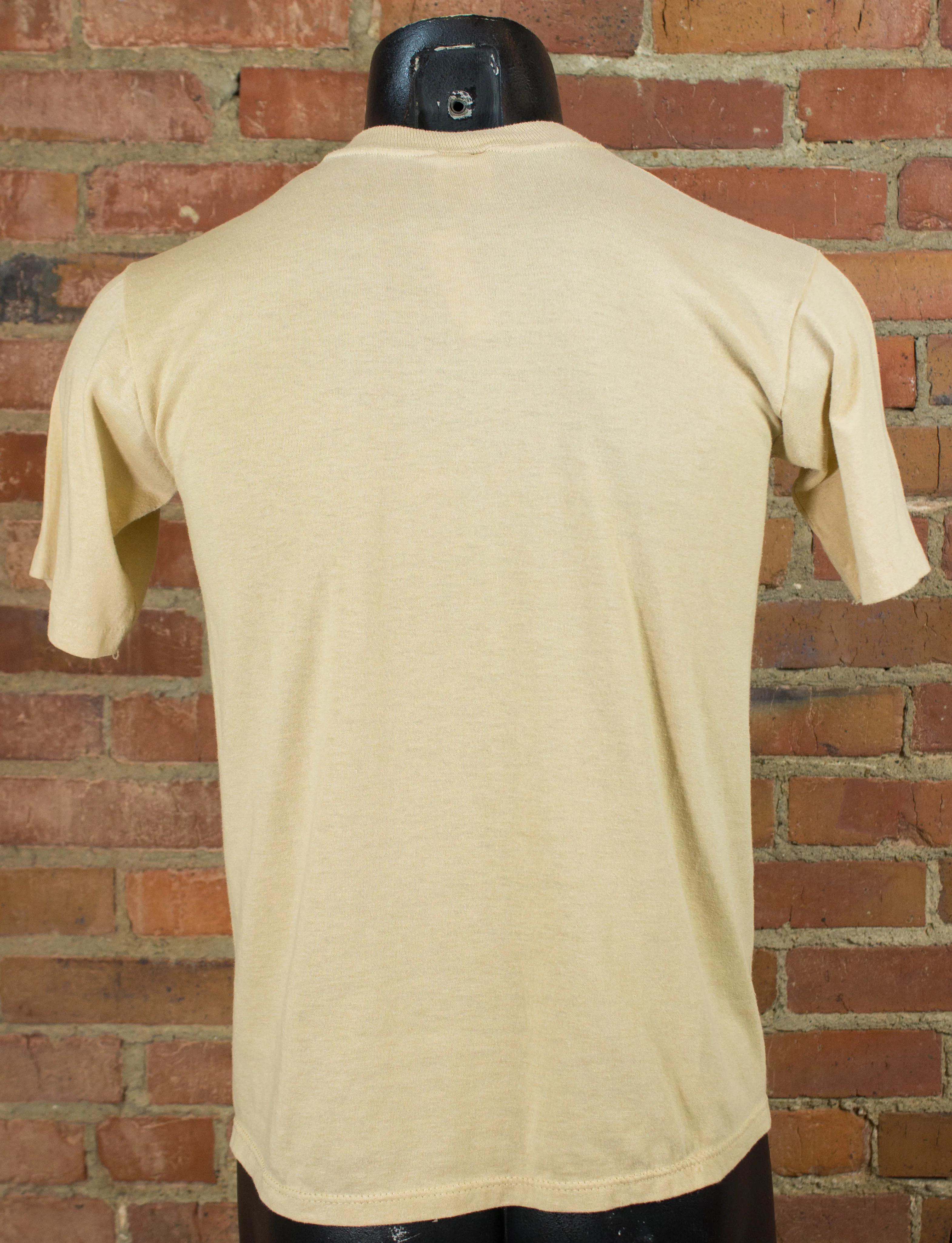 Vintage 80s USS Pennsylvania Submarine Tan Graphic T Shirt Unisex Small-Medium